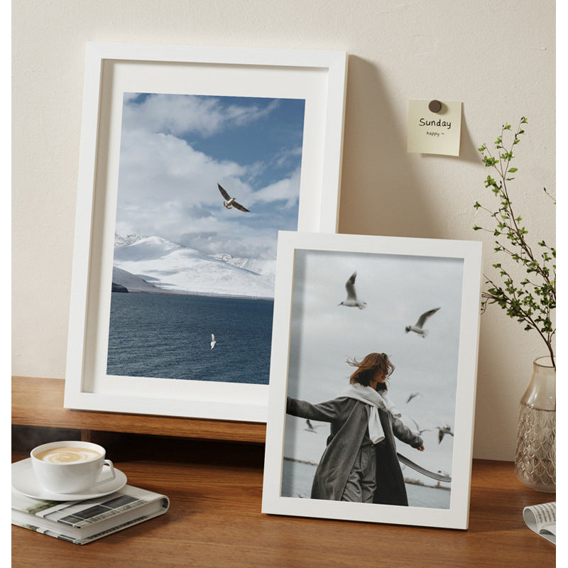 Photo Frame And Picture Frame Table Decoration Pendant Photo Wall Creative Simple Wooden